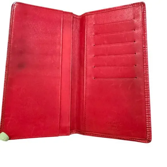 Louis Vuitton Epi Red Bi Fold Wallet - Picture 3 of 5